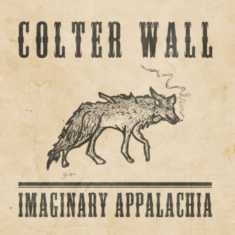 The album cover for Colter Wall's song The Devil Wears a Coat and Tie